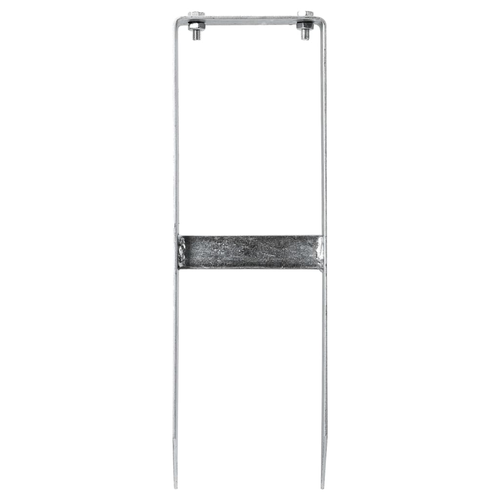 Fence Ground Spikes 2 pcs for WPC Fence Steel 40 cm