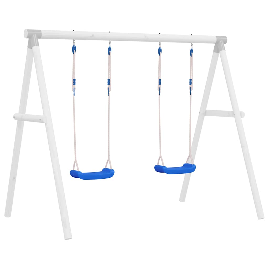 Swing Seats with Ropes 2 pcs Blue 37x15 cm Polyethene