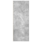 2-Tier Book Cabinet Concrete Grey 40x30x76.5 cm Engineered Wood