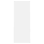 2-Tier Book Cabinet White 80x30x76.5 cm Engineered Wood