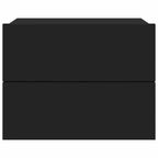 Bedside Cabinet Black 40x30x30 cm Engineered Wood