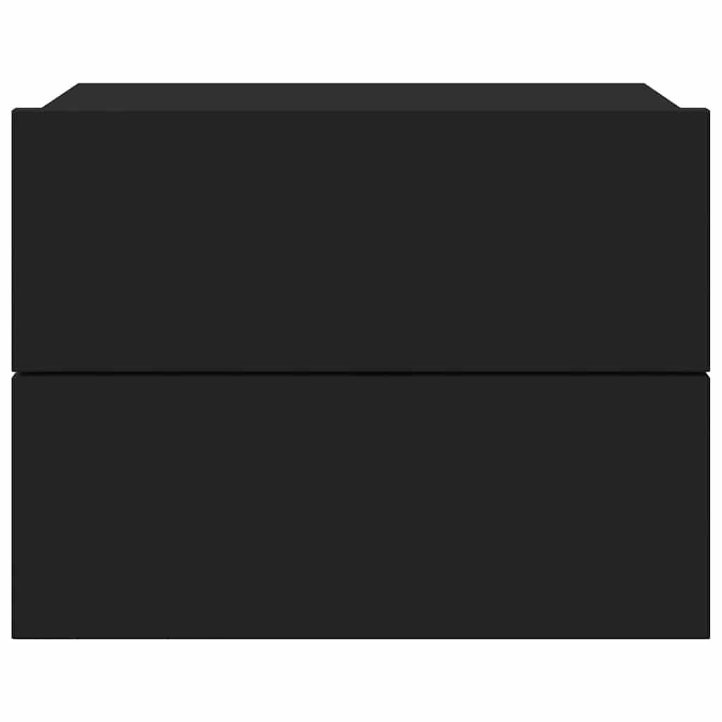 Bedside Cabinet Black 40x30x30 cm Engineered Wood