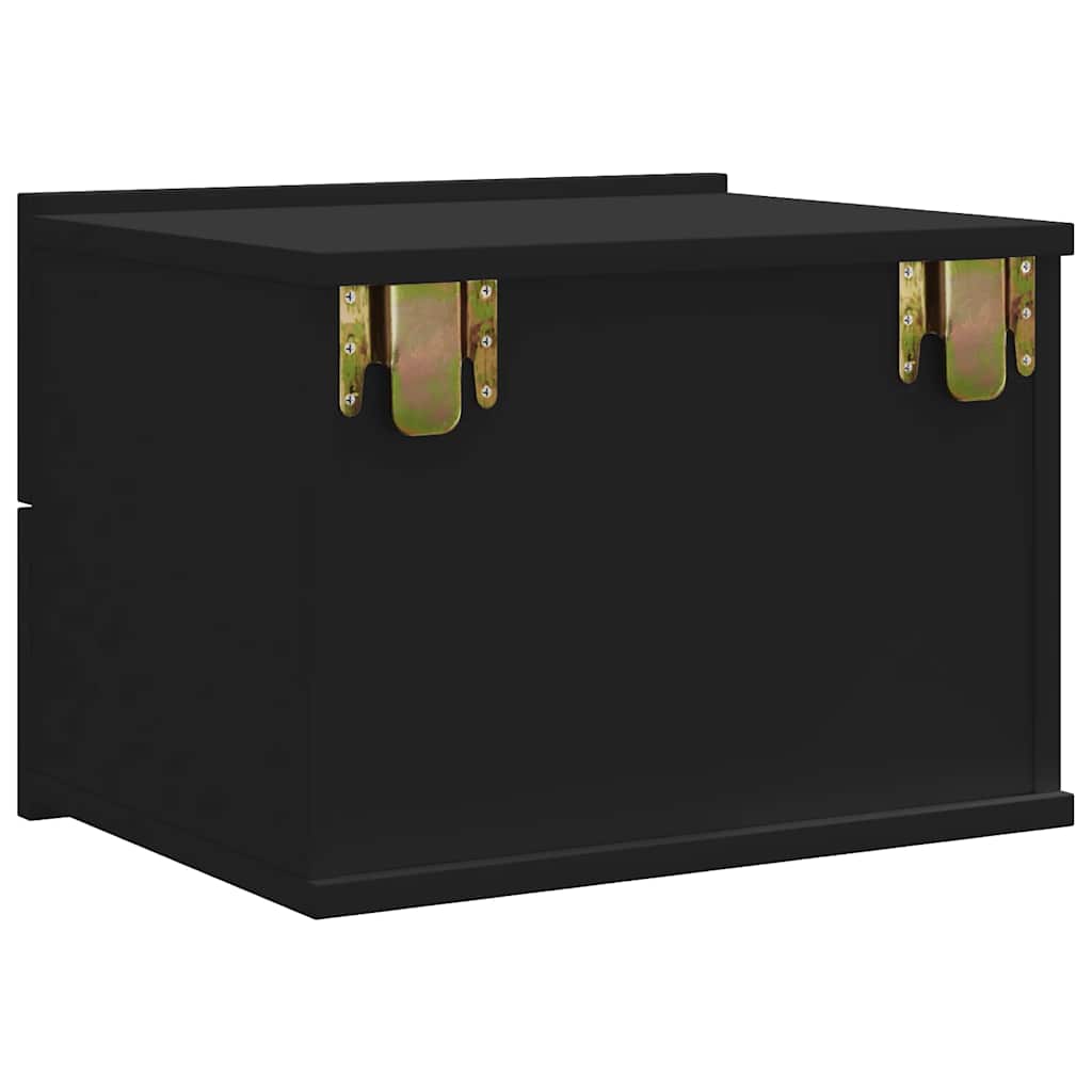 Bedside Cabinet Black 40x30x30 cm Engineered Wood