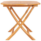 Folding Garden Table 160x80x75 cm Solid Teak Wood
