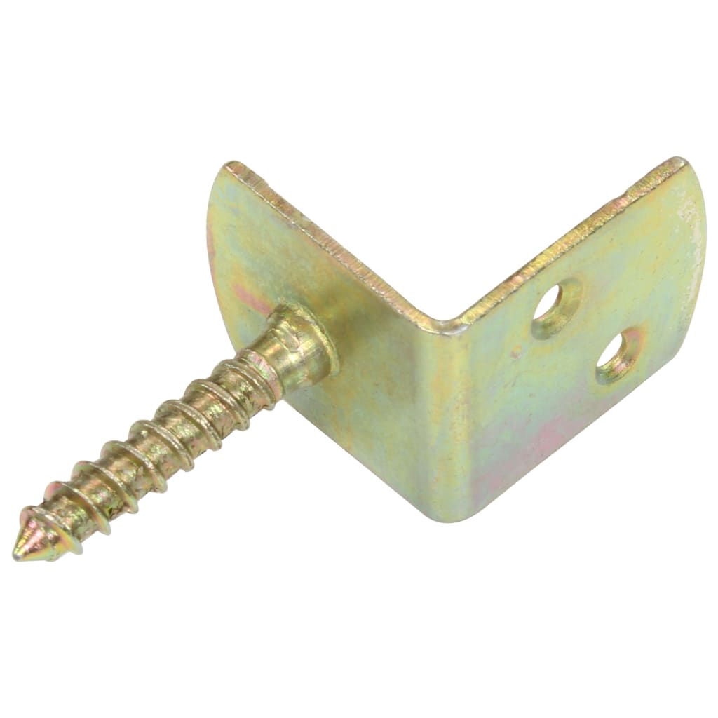 Fence Panel Brackets 4 pcs L Shaped Galvanised Metal