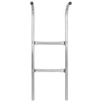 2-Step Trampoline Ladder Steel Silver 72 cm (suitable for 65cm high)