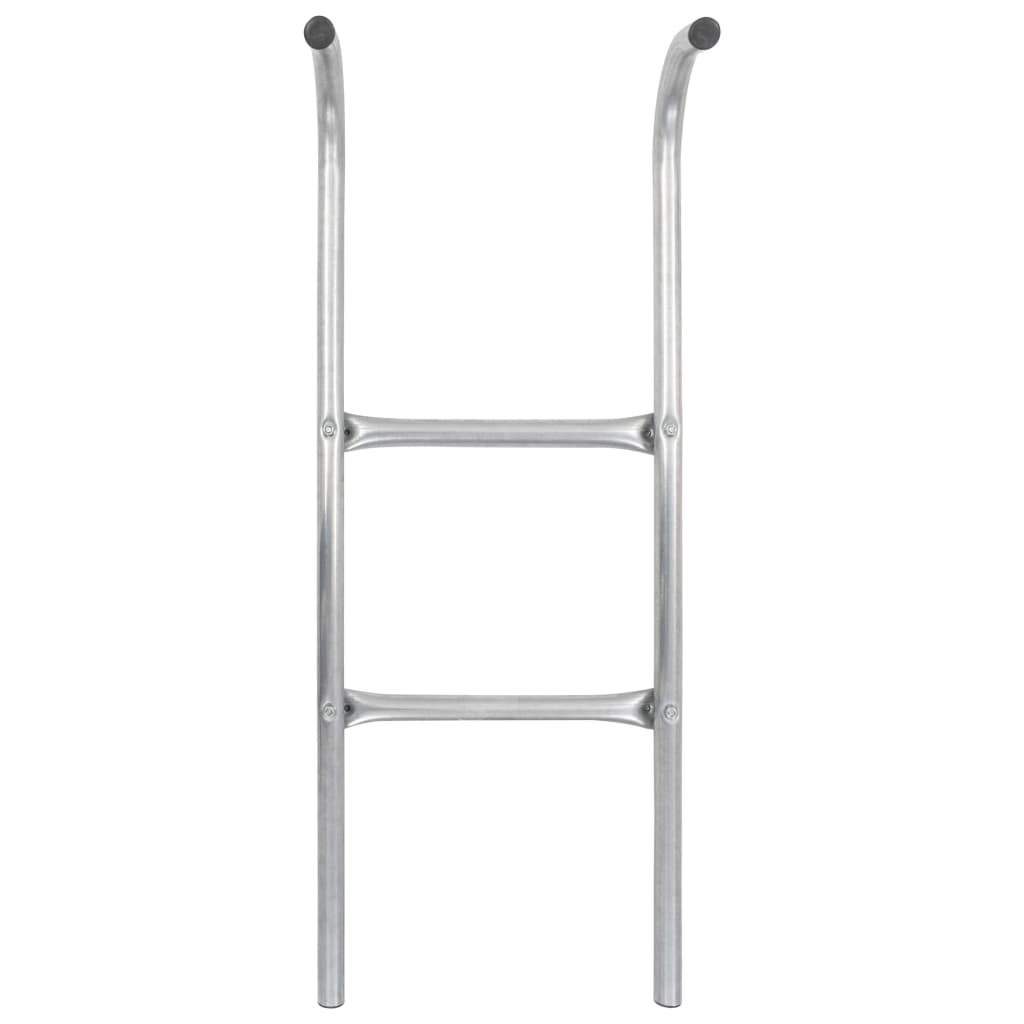 2-Step Trampoline Ladder Steel Silver 72 cm (suitable for 65cm high)
