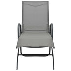 Sun Loungers 2 pcs with Table Textilene and Steel