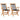 Folding Garden Chairs 2 pcs Solid Teak Wood and Rope