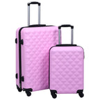 Hardcase Trolley Set 2 pcs Pink ABS