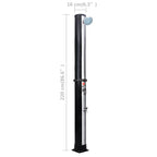 Outdoor Solar Shower with Shower Head and Faucet 40 L