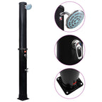 Outdoor Solar Shower with Shower Head and Faucet 40 L