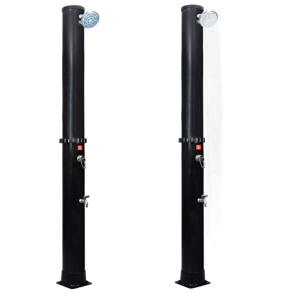 Outdoor Solar Shower with Shower Head and Faucet 40 L