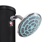 Outdoor Solar Shower with Shower Head and Faucet 40 L
