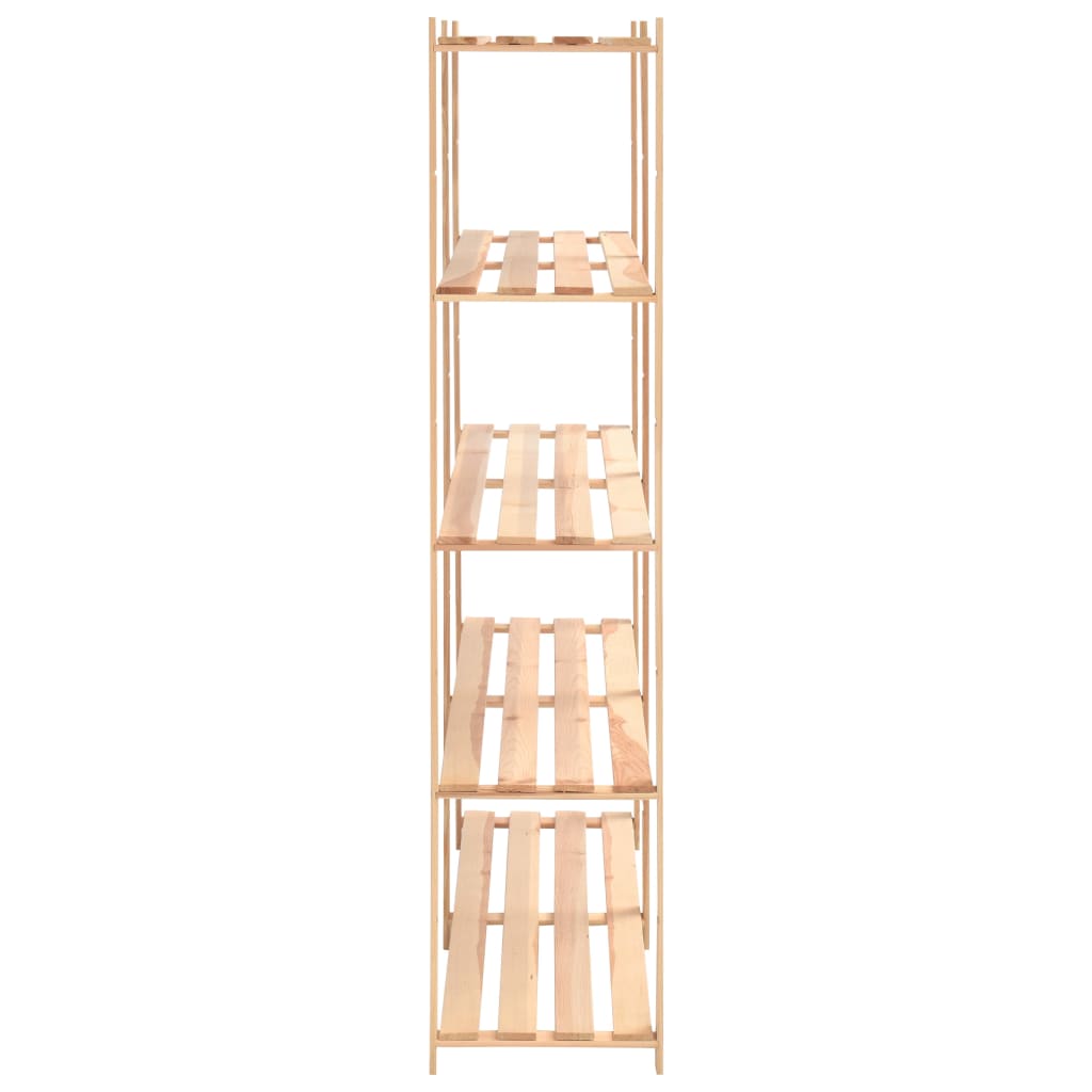 5-Tier Storage Racks 3 Pcs 170X38X170 Cm Solid Pinewood 500 Kg