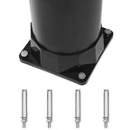 Garden Solar Shower Black 215 cm 8 L