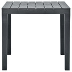 Garden Table Anthracite 78x78x72 cm Plastic
