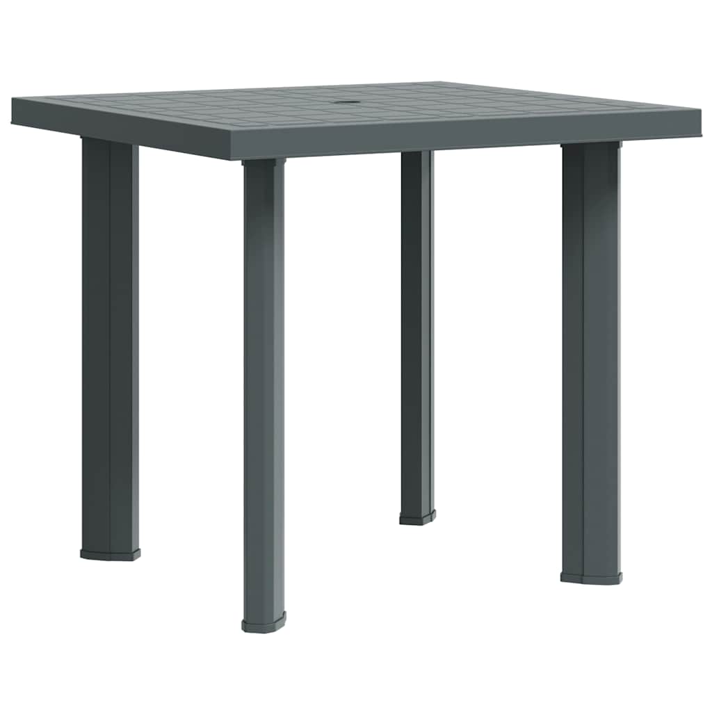 Garden Table Green 80x75x72 cm Plastic
