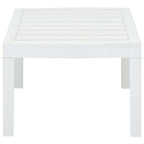 Garden Table White 78x55x38 cm Plastic