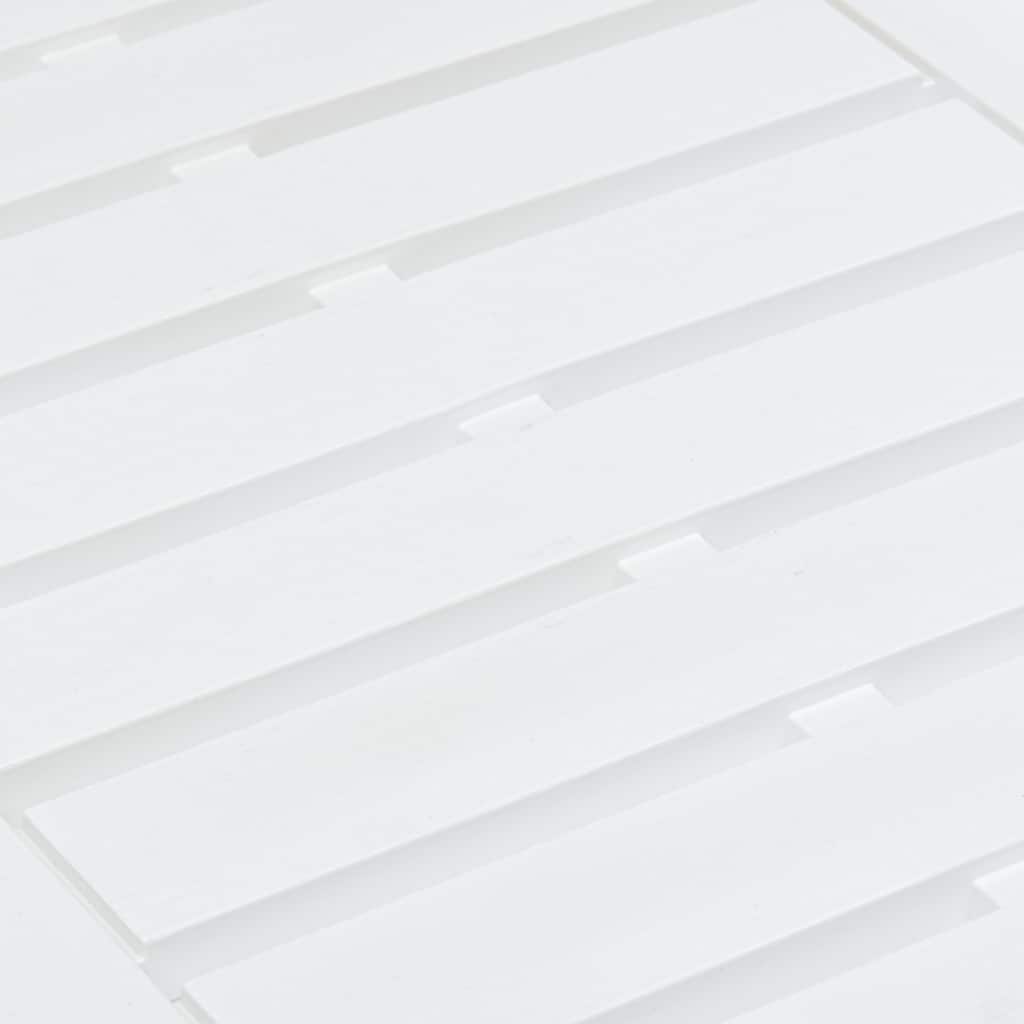 Garden Table White 78x55x38 cm Plastic