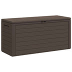 Garden Storage Box Brown 116x44x55 cm