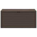 Garden Storage Box Brown 116x44x55 cm