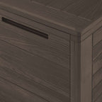 Garden Storage Box Brown 116x44x55 cm