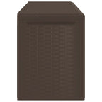 Garden Storage Box Brown 114x47x60 cm