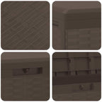 Garden Storage Box Brown 114x47x60 cm