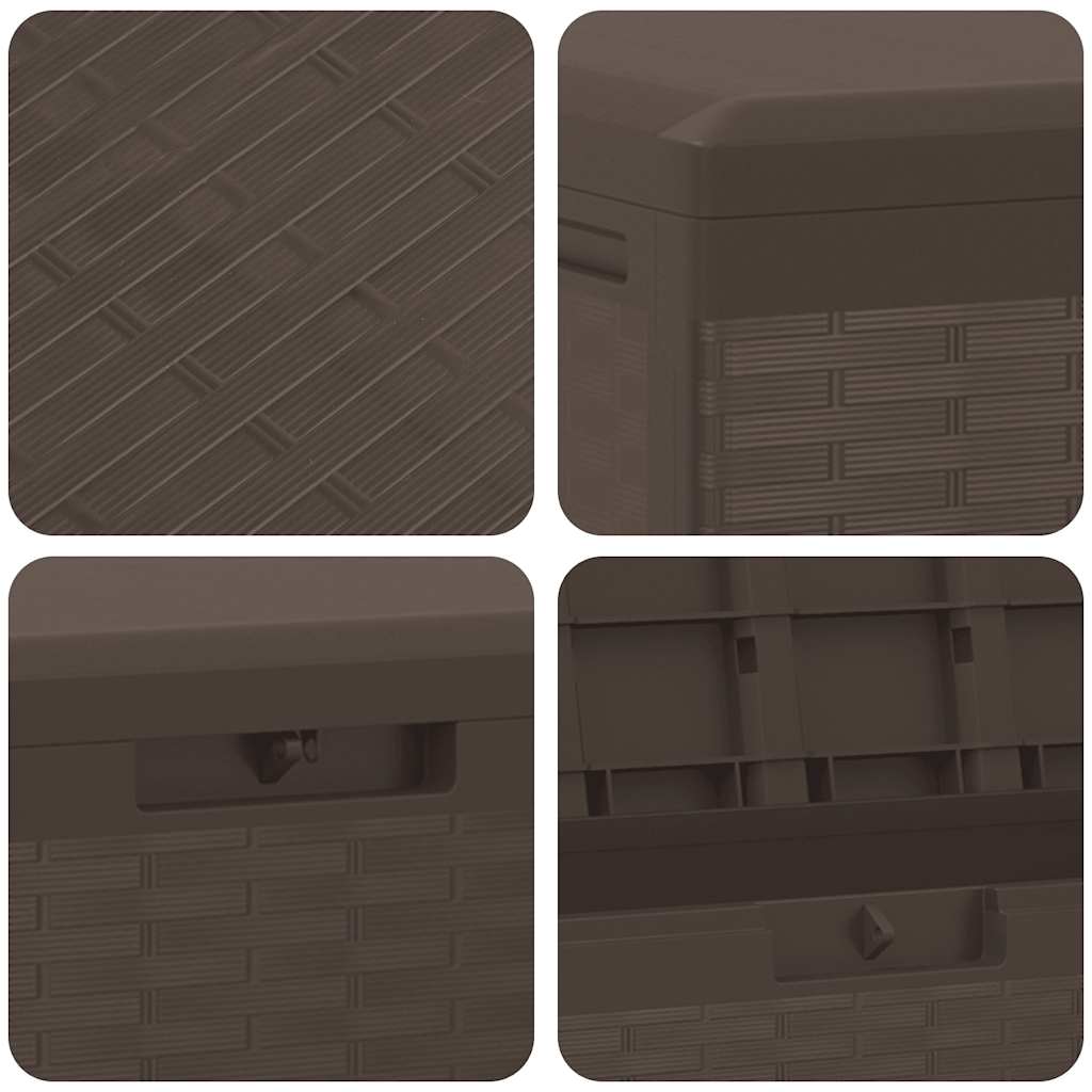 Garden Storage Box Brown 114x47x60 cm