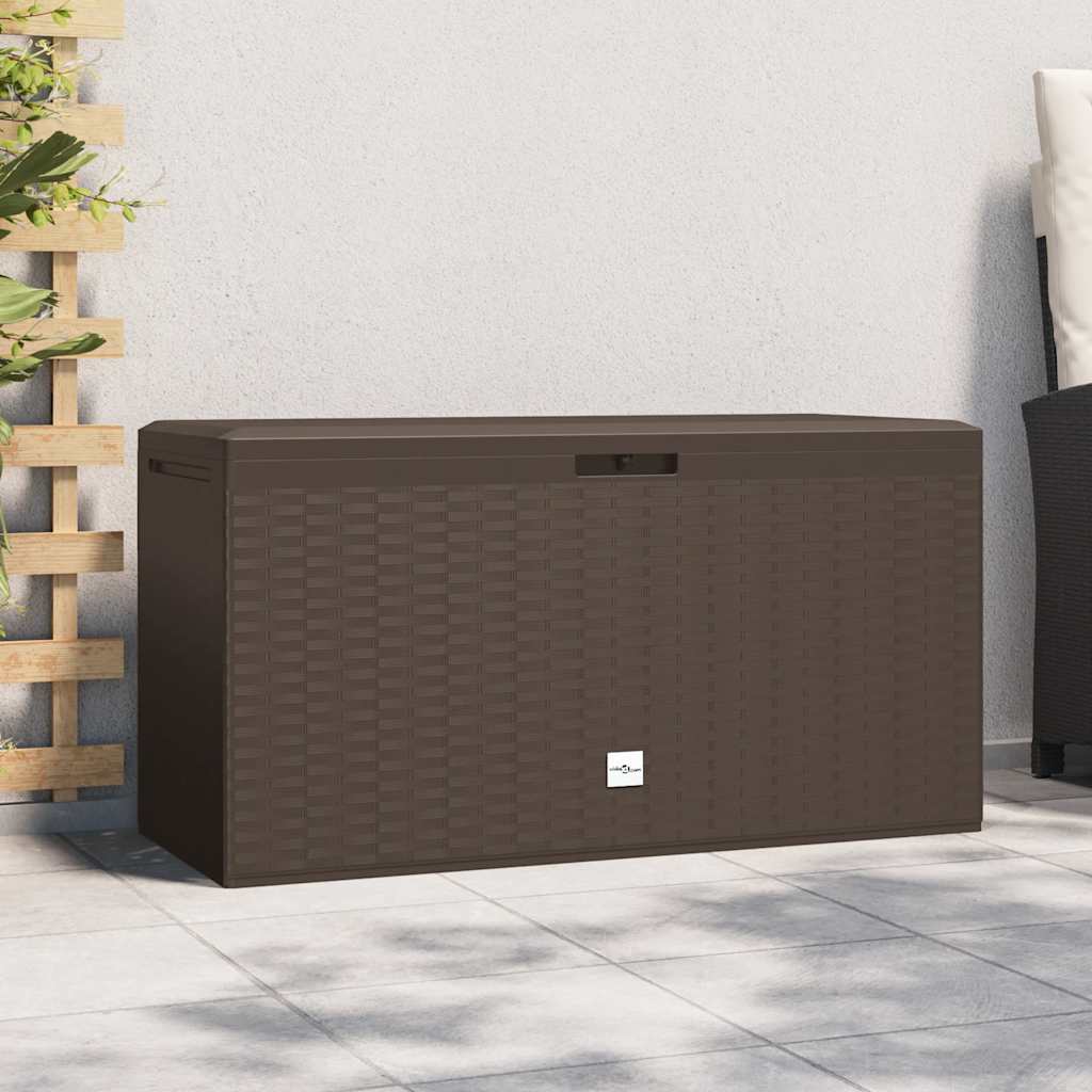 Garden Storage Box Brown 114x47x60 cm