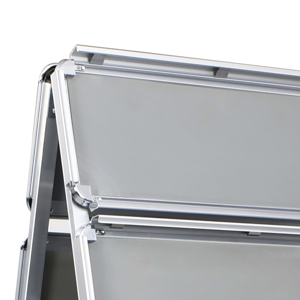 A1 Customer Stopper Poster Stand With Header Aluminium