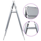 A1 Customer Stopper Poster Stand With Header Aluminium