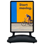 A1 Waterbase Poster Stand Black Aluminium Alloy