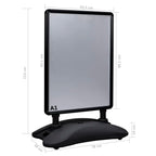 A1 Waterbase Poster Stand Black Aluminium Alloy