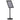 A3 Pedestal Poster Stand Black Aluminium Alloy
