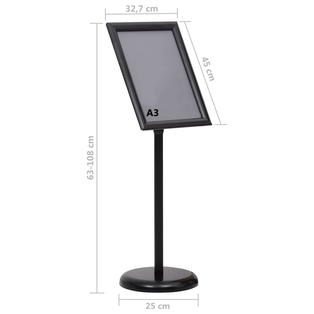 Pedestal Poster Stand Aluminium Alloy