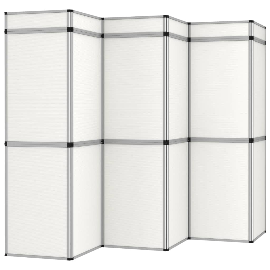 18-Panel Folding Exhibition Display Wall 362X200 Cm White