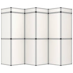 18-Panel Folding Exhibition Display Wall 362X200 Cm White