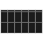 18-Panel Folding Exhibition Display Wall 362X200 Cm Black