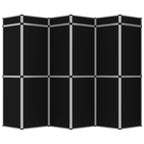 18-Panel Folding Exhibition Display Wall 362X200 Cm Black