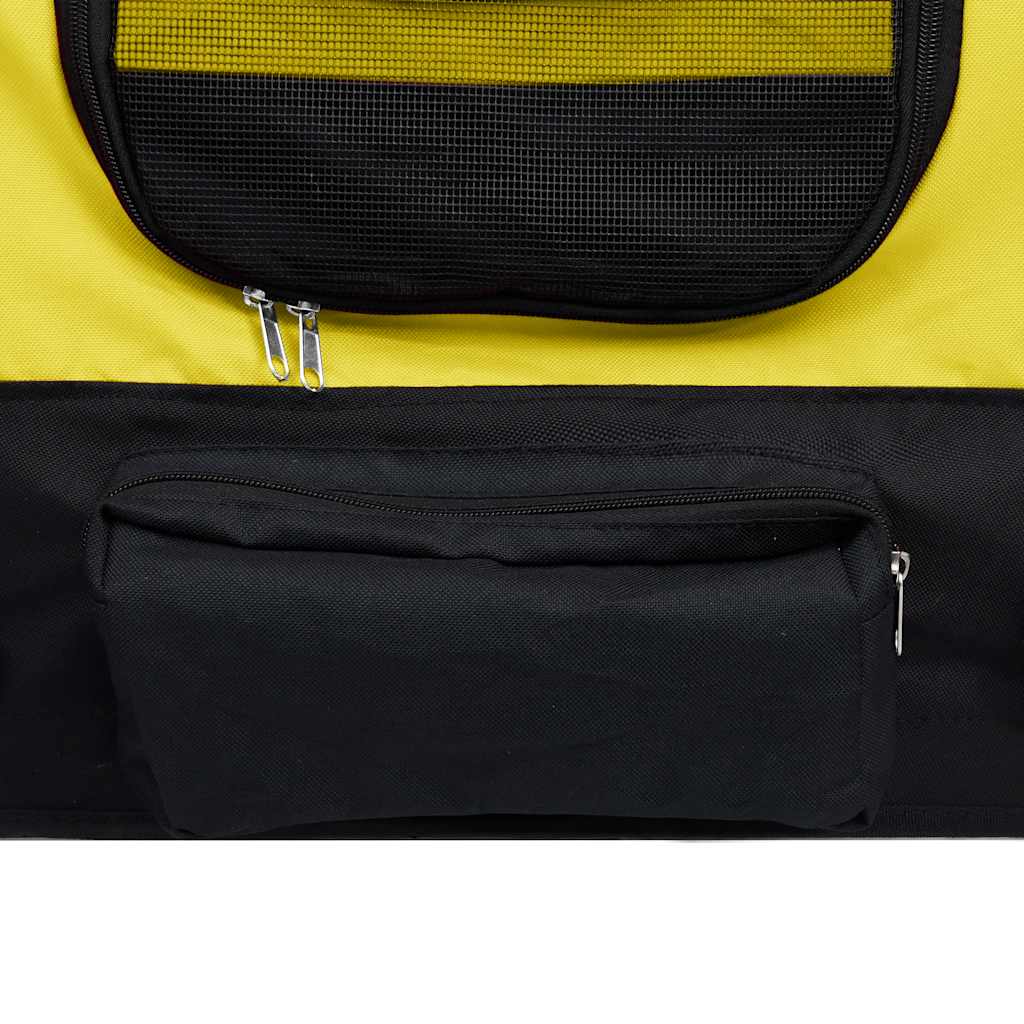 2-In-1 Pet Bike Trailer & Jogging Stroller Yellow And Black