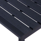 Garden Bench 180 cm PS Board Black