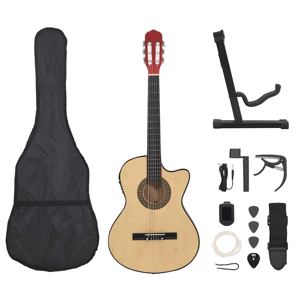 12 Piece Western Guitar Set with Equalizer and 6 Strings