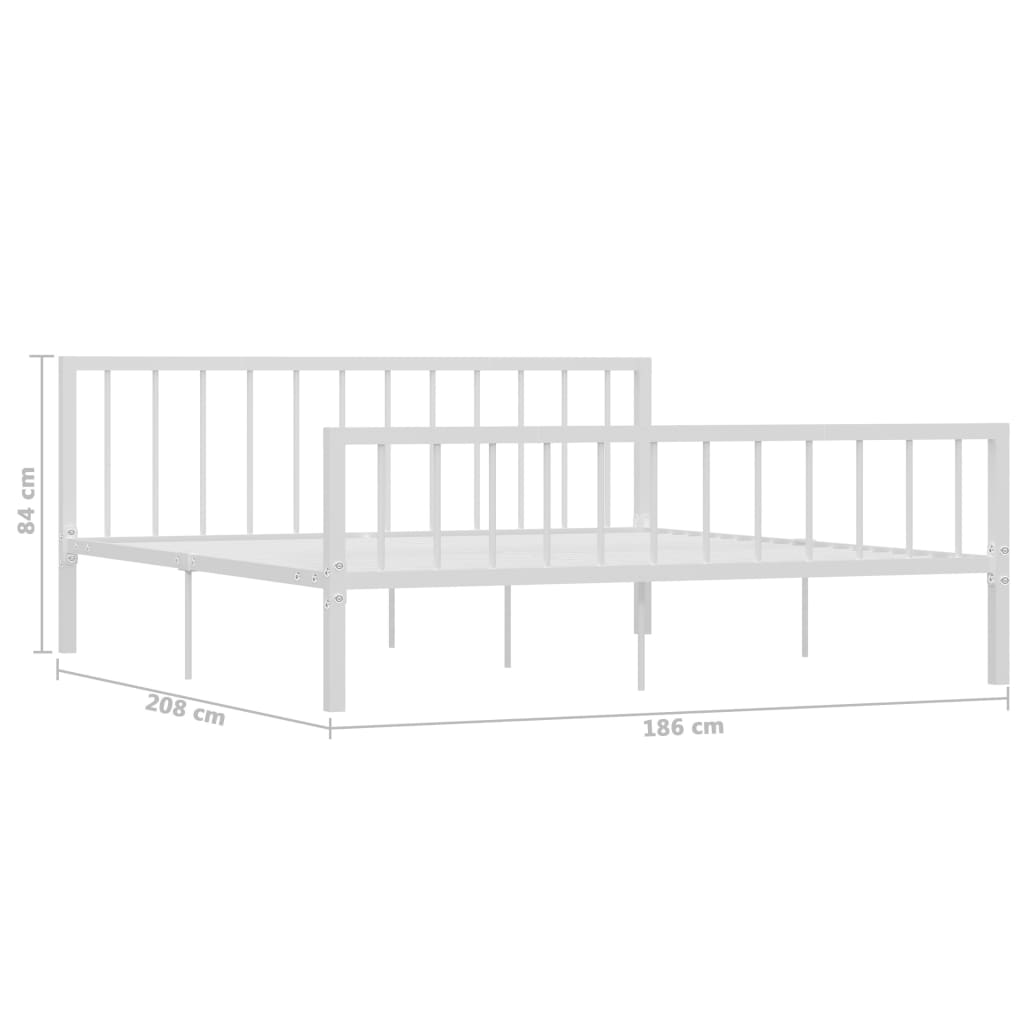 284567  Bed Frame Without Mattress Metal Super King