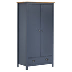 2-Door Wardrobe Hill White 89X50X170 Cm Solid Pine Wood