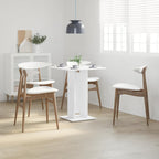 Bistro Table White 60x60x75 cm Engineered Wood