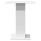 Bistro Table White 60x60x75 cm Engineered Wood
