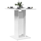 Bistro Table White 60x60x75 cm Engineered Wood