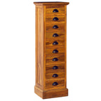 10-Drawer Cabinet Solid Teak Wood